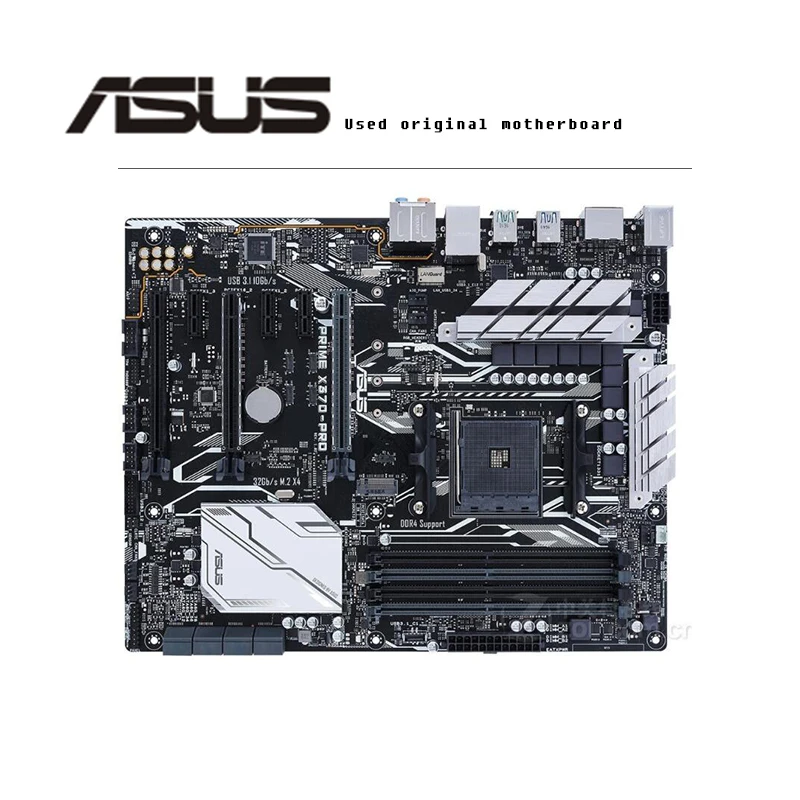 Оригинальная материнская плата для ASUS PRIME X370-PRO с разъемом AM4 DDR4 USB3.0 SATA3 X370