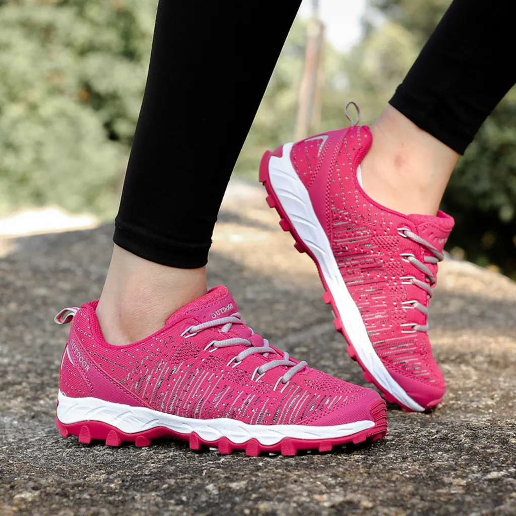 Shoes Women's Mesh Hiking Shoes 2020 Eillyseven Lace up fashion new Outdoor sport shoes Walking Shoes#g30