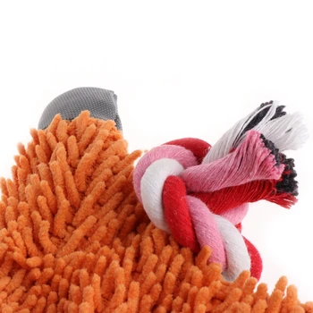 

Pet Supply Cute Papa Duck Plush Dog Toy with Rope