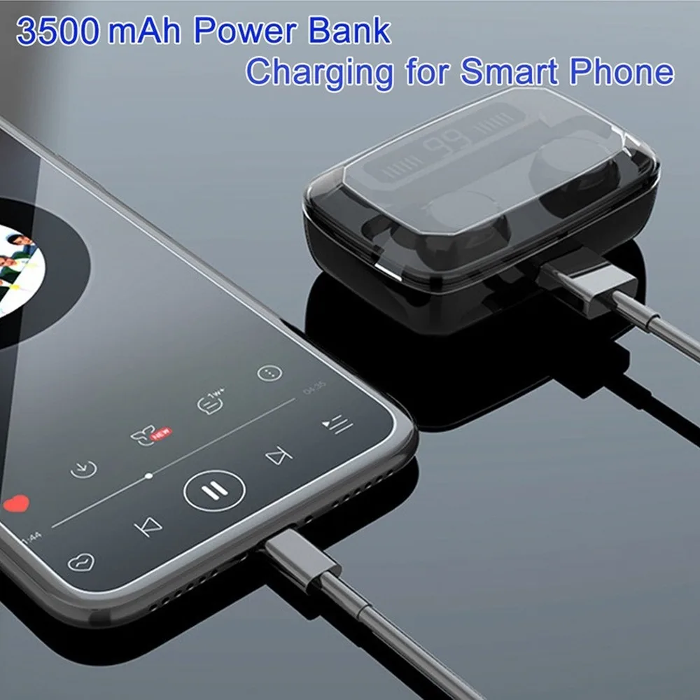 Ture TWS M11 Wireless Earbuds Bluetooth Earphone Fingerprint Touch Handsfree with Charging Box V5 0 Wireless Bluetooth Headset