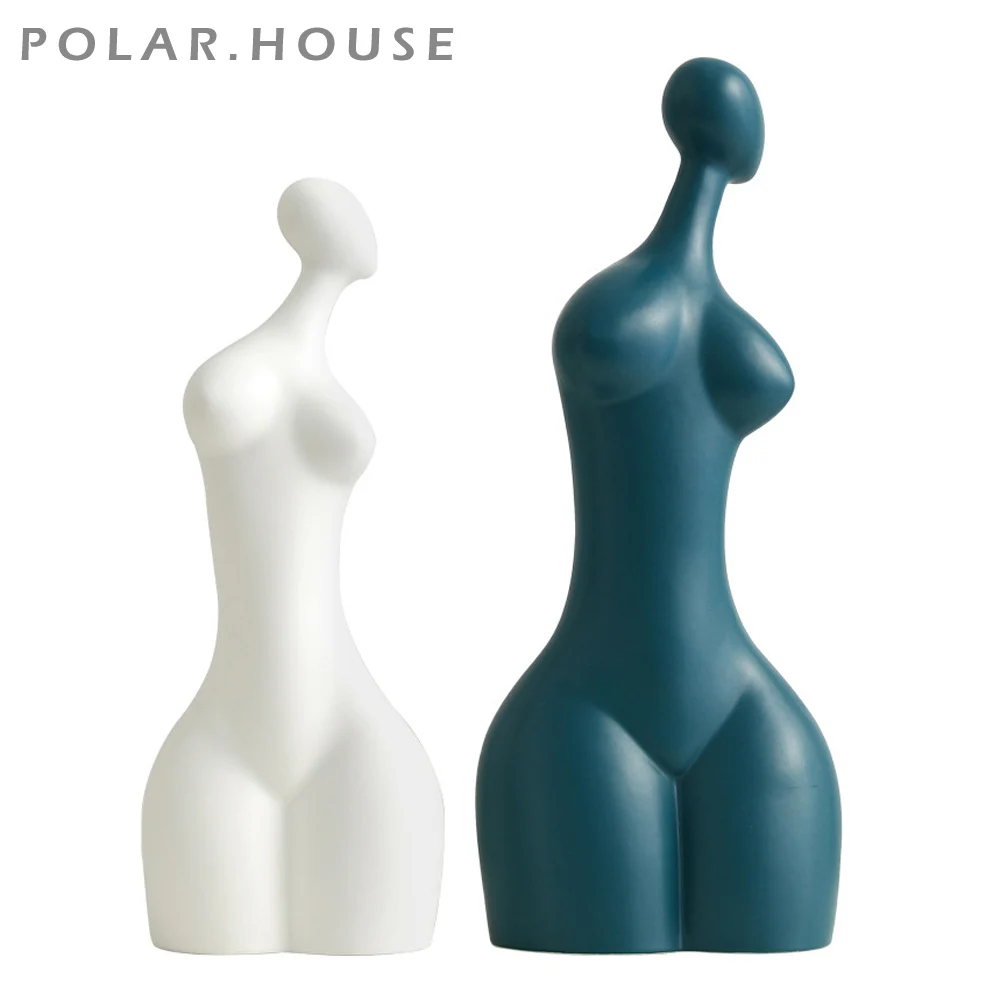 Современные керамические абстрактные статуэтки для тела белые статуи книг