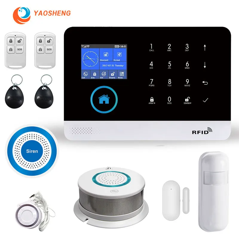 Беспроводная система охранной сигнализации smartlife WIFI GPRS GSM дистанционное