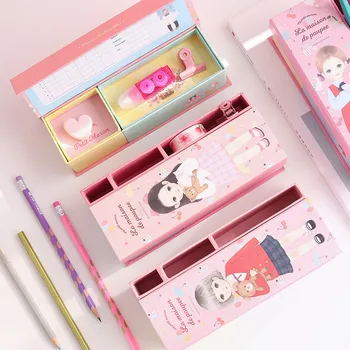 

Large Big Pencil Case for Girls Cute Kawaii School Pencil Bag Pencilcase Pen Bag Box Office Storage Stationery D40