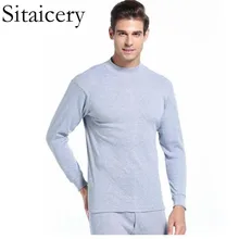 Sitaicery/хлопковые зимние кальсоны, Новые плотные мужские комплекты термобелья, сохраняющие тепло для русской Канады и европейских мужчин размера плюс