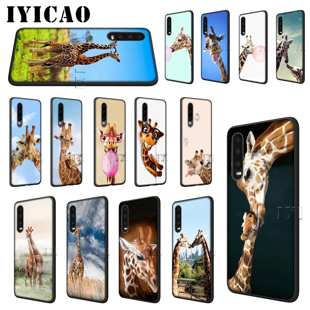 Носить очки Жираф мягкий чехол для телефона huawei P30 P20 P10 P9 P8 Lite Pro P Smart Z Plus