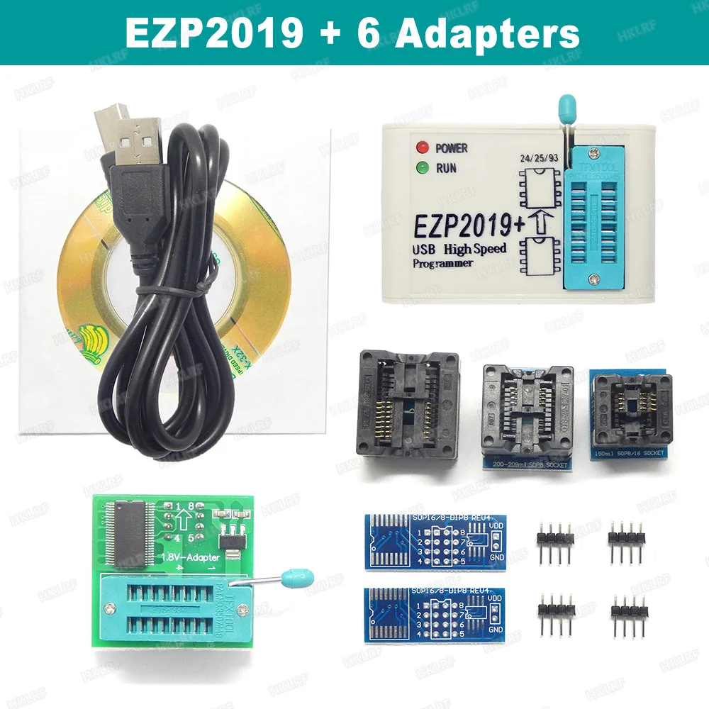 Высокоскоростной USB программатор EZP2019 SPI с поддержкой 24 25 93 EEPROM чип флэш BIOS + 6