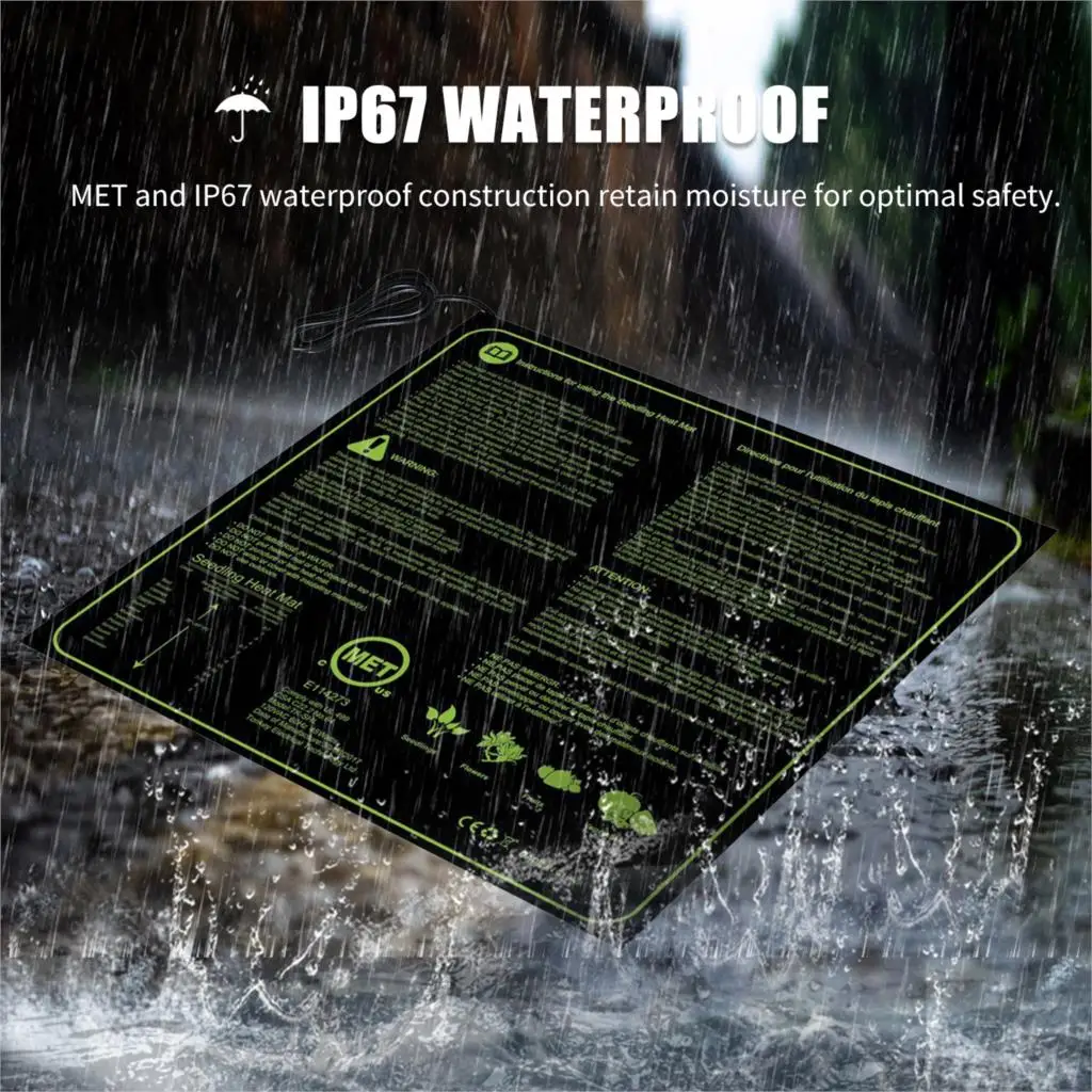 

Hot New 45W Seedling Heating Mat Durable Waterproof Digital Seedlings Growth Germination Propagation Starter Pad Home Gardening