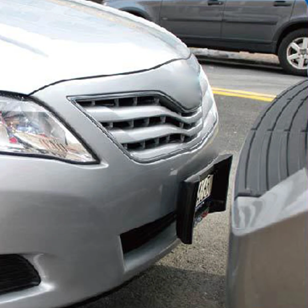 Кронштейн номерного знака держатель с защитой рамка Автомобильная Защита бампера Лицензия спереди крепление