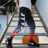 Streetwear Hip hop Joggers Pants Men Loose Harem Pants Ankle Length Trousers Sport Casual Letter Print Sweatpants For Men