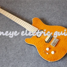 Горячая левша электрогитара стеганая отделка музыка человек стиль оси электрическая гитара клен гриф для продажи