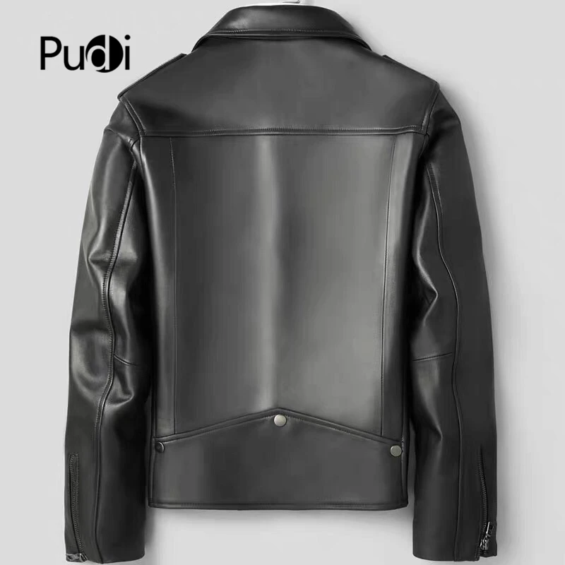 Pudi MT930 новые модные мужские куртки и пальто короткие для отдыха Натуральная жакеты из овечьей кожи Верхняя одежда из натуральной кожи