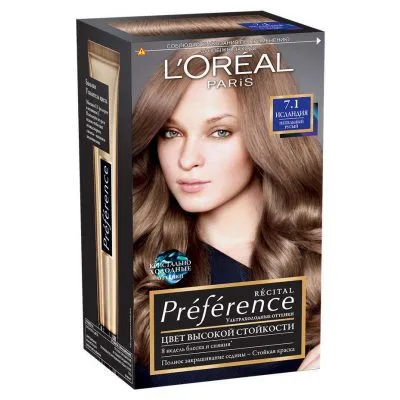 Краска для волос «Preference» L'Oreal Paris, 7.1 Исландия