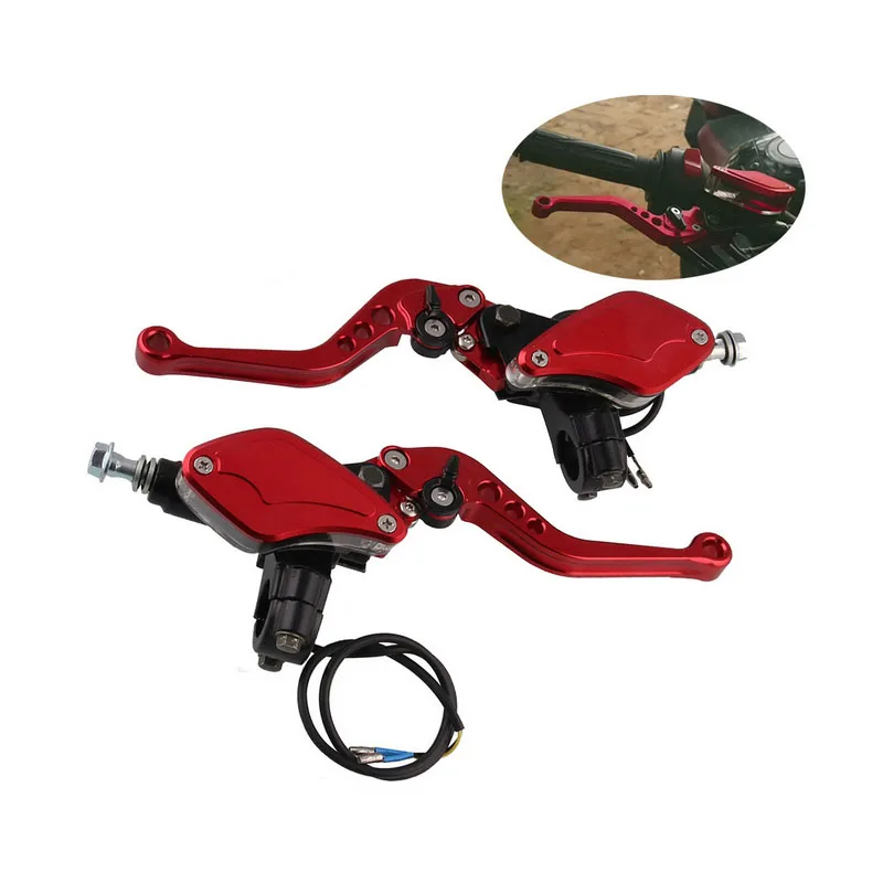 

7/8" 22mm Universal Motorcycle Hydraulic Brake Clutch Master Cylinder Reservoir Levers for 50cc-300cc Scooter Sport Street bike