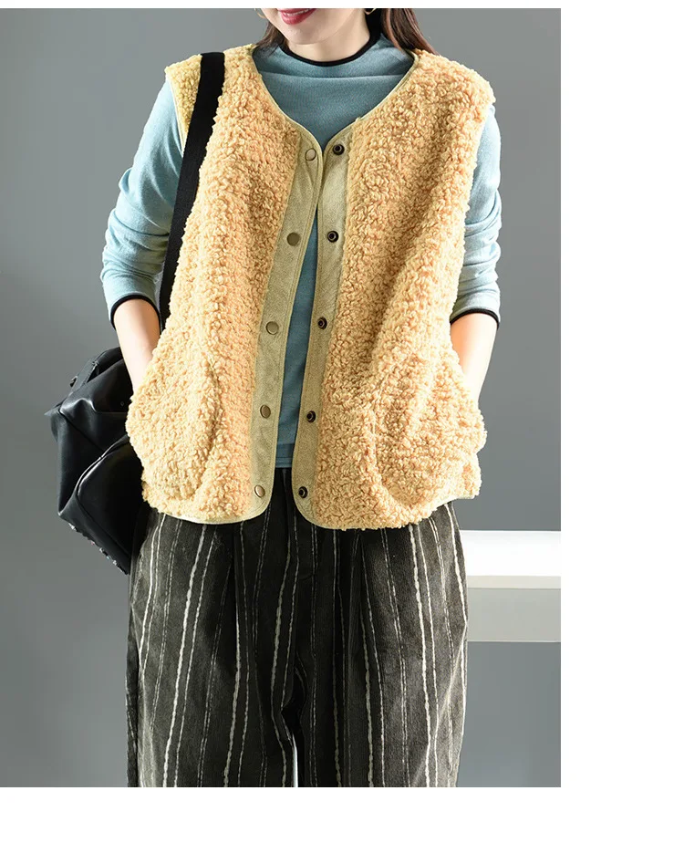 autumn new vest jacket sleeveless women coat sweatershirt mori girl L1294