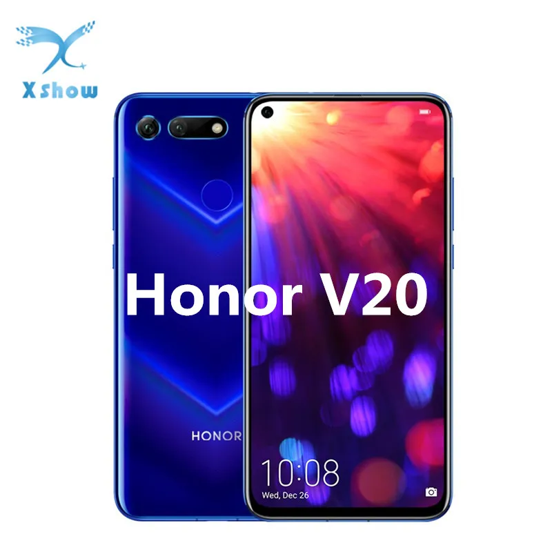 Honor V20 View 20 смартфон 6," Fullview 4000mAh SuperCharge Kirin 980 Android 9 45MP OTG NFC мобильные телефоны