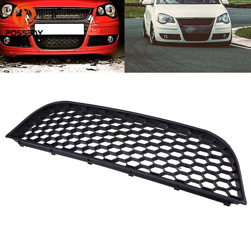 Передняя и нижняя решетка posbay черная АБС-пластик для VW Polo MK4 9N3 2005-2009 лицевая