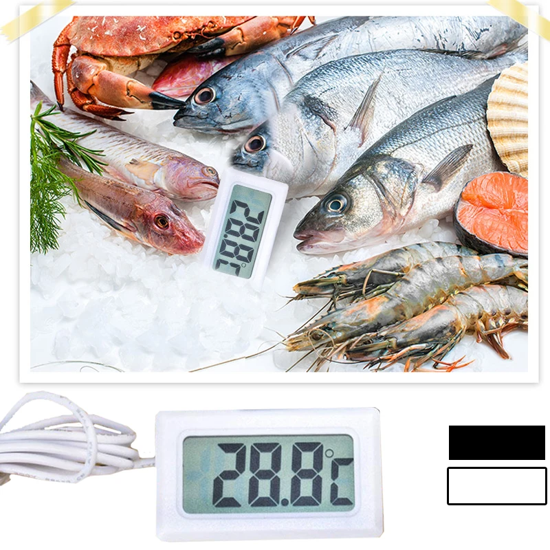 Цифровой измеритель термометр цифровой для холодильников Встроенный ЖК дисплей|