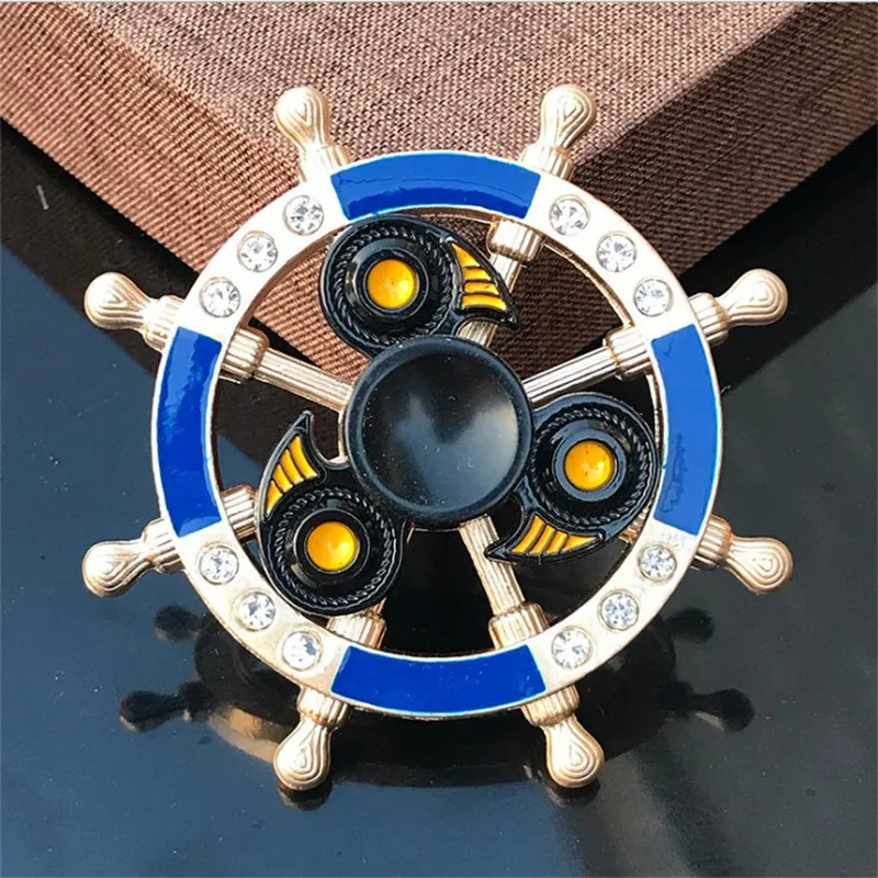 

Double Layer Fidget Spinner Hot Selling Metal Relaxation Hand Spinner Supermarket Park Stall
