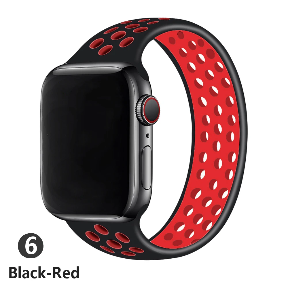 Solo Loop strap For Apple Watch Band 44mm 40mm 38mm 42mm Breathable silicone Elastic Belt bracelet band iWatch Series 3 4 5 SE 6 Solo Loop strap For Apple Watch Band 44mm 40mm 38mm 42mm Breathable silicone Elastic Belt bracelet band iWatch Series 3 4 5 SE 6