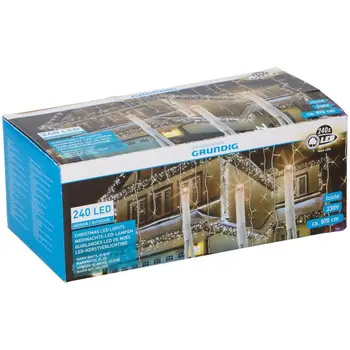 

Holiday lights with effects 240 970cm 230 led Warm White indoor and outdoor Grundig