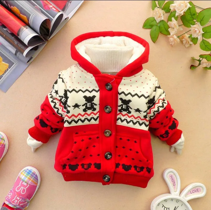 Winter Hoodies Coat Cotton Hooded Minion Jackets Autumn Children Warm Outerwear Kids Clothes Baby Clothing winter coat kids