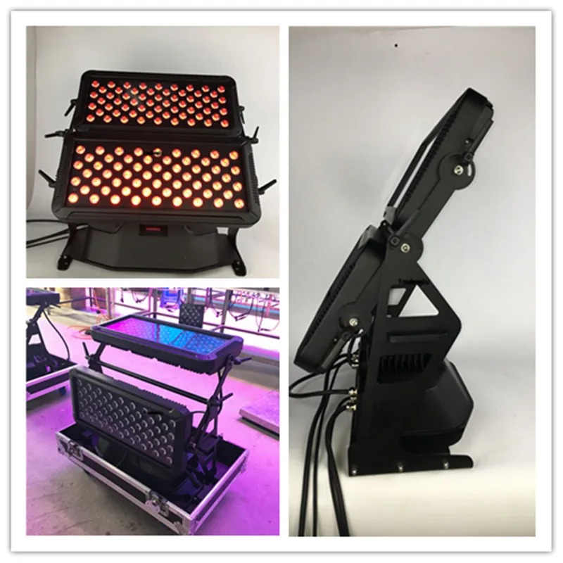 4pcs with case dmx led outdoor rgbw wallwasher 120pcs*10w DMX512 4 in 1 waterproof city color wall wash light | Освещение