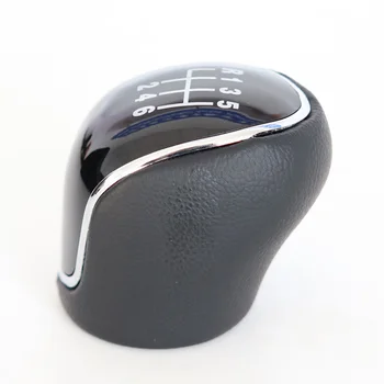 

PU Leather Gear Shift Knob Black 1pc For Ford Mondeo IV S-MAX C-MAX Transit MK3 MK4 Kuga New