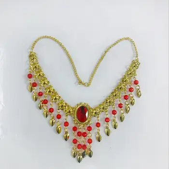 

Indian Belly Dancing Accessories Set Belly Dance Accessory Women Belly Dance Rhinestone Necklace Earrings Jewelry