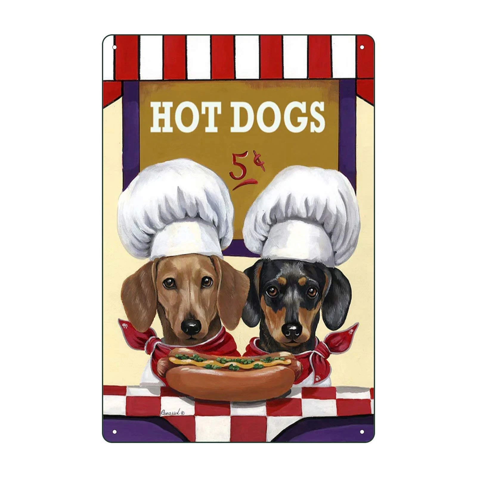 犬のフードスマートフォン エレガントで耐候性のあるヴィンテージのブリキの看板 家 ビーチ バー パブの壁の装飾のためのポスター 飾り額 看板 Aliexpress