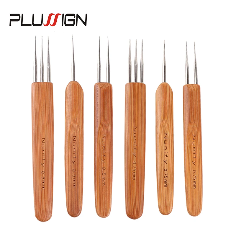 Good Buy Double-Crochet-Needle Wooden Dreadlocs Plussign for 3pcs/Set GmJ1qp69X