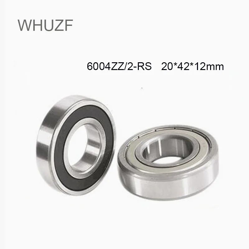 

WHUZF 2Pcs 6004RS ZZ Motor Grade Deep Groove Ball Rolling Bearings 6004-RS ZZ 20*42*12mm 20*42*12 High Quality Bearing Steel