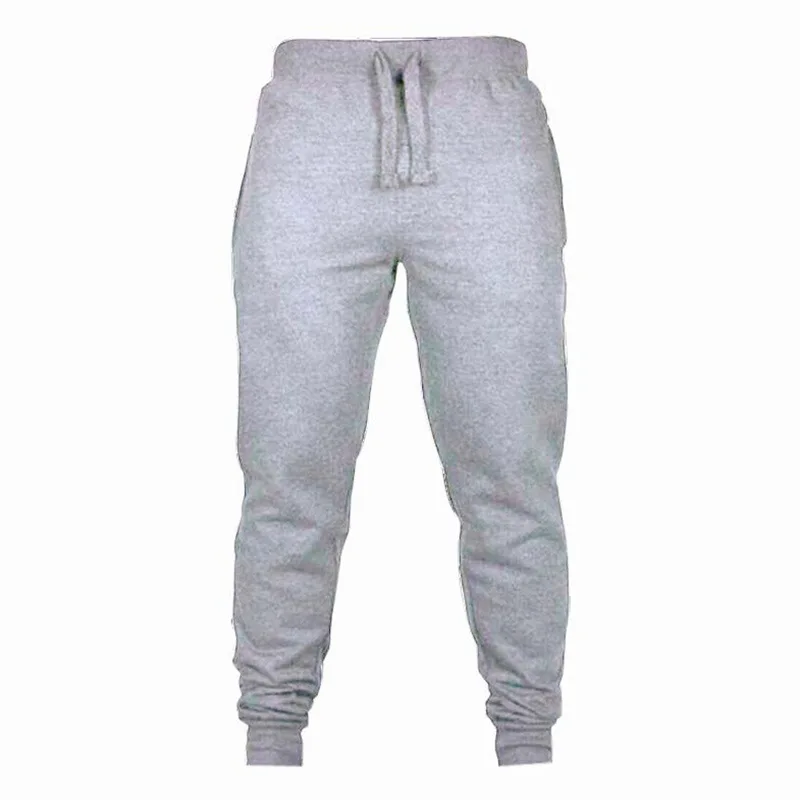 Manufacturers Direct Selling Men Summer New Style Slim Fit Gymnastic Pants Training Breathable Solid Color Fleece Trousers