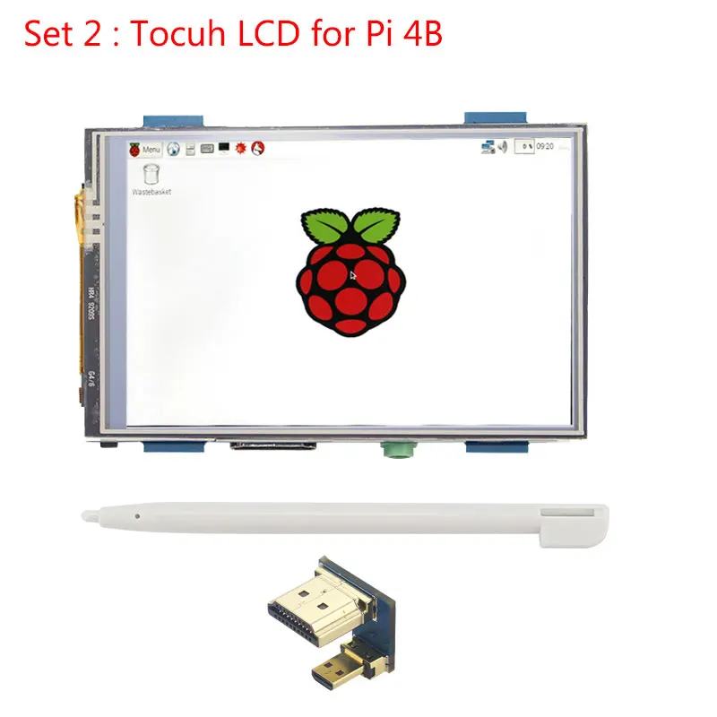 3,5 дюймов Raspberry Pi 4 сенсорный экран 480x320 до 1920x1080 ЖК-модуль дисплея | акриловый чехол с поддержкой ПК/ноутбука Raspberry Pi 3 B - Цвет: for 4B