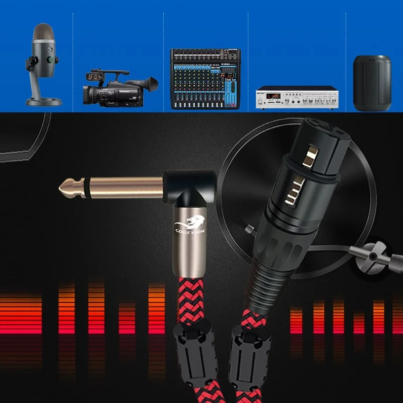 XLR -1/4 &TS  6.35mm   ̺,  ͼ ϷƮ Ÿ̽ ũ  뷱 ڵ
