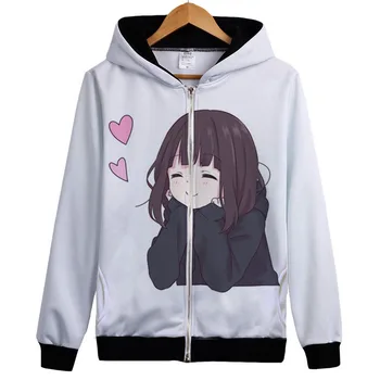 

Menhera chan Hoody Japan Anime Menhera chan hoody coat Cute Expression Menhera-chan Lovely Funny Custom Cosplay hoody jacket