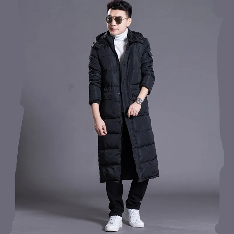 

Hooded Extra Long 90% Duck Overcoat Men Casual Winter Outwear Male Thick Down Coat Fashion Puffer Jacket JK-785