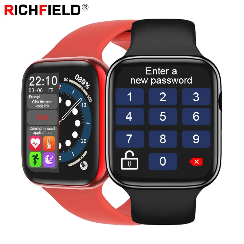 

F28 Smartwatch 1.63inch Bluetooth Call Password Lock Screen Custom Dial Sport Smartband Pk IWO W26 W46 Android IOS Smart Watch