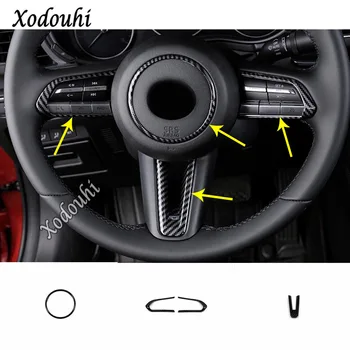 

Car Body Cover Detector Styling ABS Steering Wheel Interior Kit Trim Frame Hoods Parts For Mazda CX-30 CX30 2020 2021