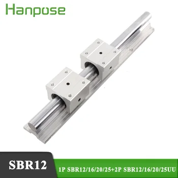 

1pcs SBR12 16 20 25 linear rail length with 2pcs SBR12UU 100mm 150mm linear guide linear bearing cnc router part