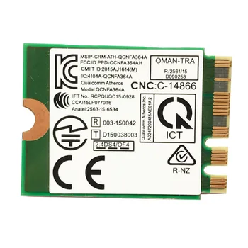 

for MSI GT72/GT80/GS60/GE62/GE72/PE60/PE70 for Dell Alienware 13 R2 17 for Killer 1535 Atheros QCNFA364A 802.11Ac NGFF Card