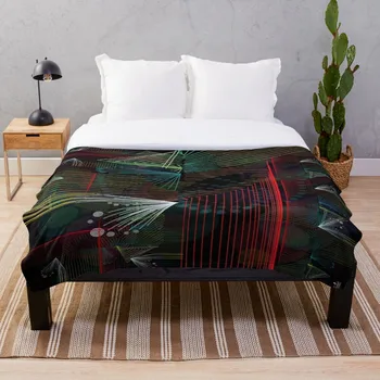 

Rhythm Lines Throw Blanket Soft Sherpa Blanket Bed Sheet Single Knee Blanket Office Nap Blanket