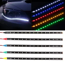 Car Moto LED Strip Light Decorative Lamp Accessories Sticker DRL For Skoda Octavia 2 A7 A5 A4 Vrs Fabia 2 1 Rapid Yeti Superb 3