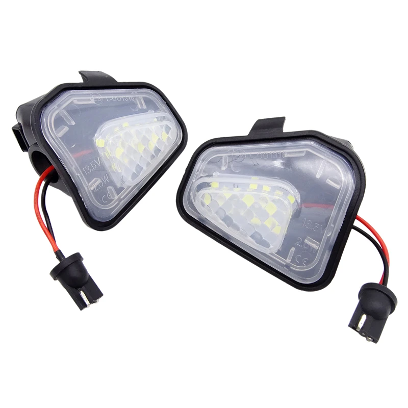 2 Pcs Side Mirror Puddle Lights Lamp Error Free LED For Vw Volkswagen EOS Passat B7 CC Scirocco Jetta | Автомобили и мотоциклы