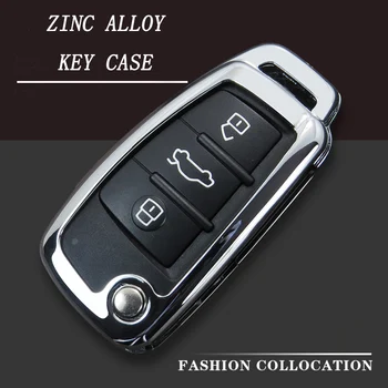 

New MetalCar Key Case Cover For Audi A3 A4 A4L B5 B6 B7 B8 B9 A5 A6 A6L C5 C6 Q3 Q5 Q7 S5 S7 RS3 TT Car key Shell Protecor
