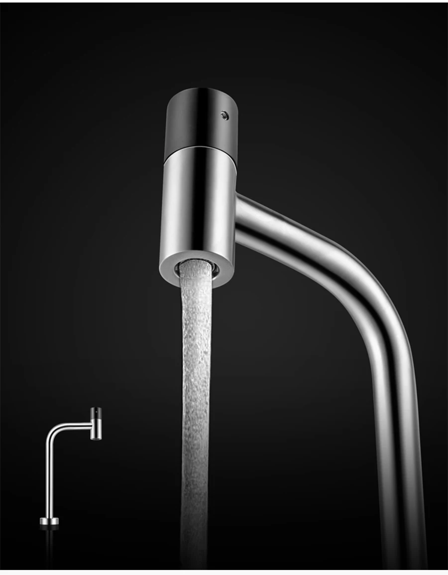 fria, bebendo torneiras do filtro, interruptor giratório, escovado, novo