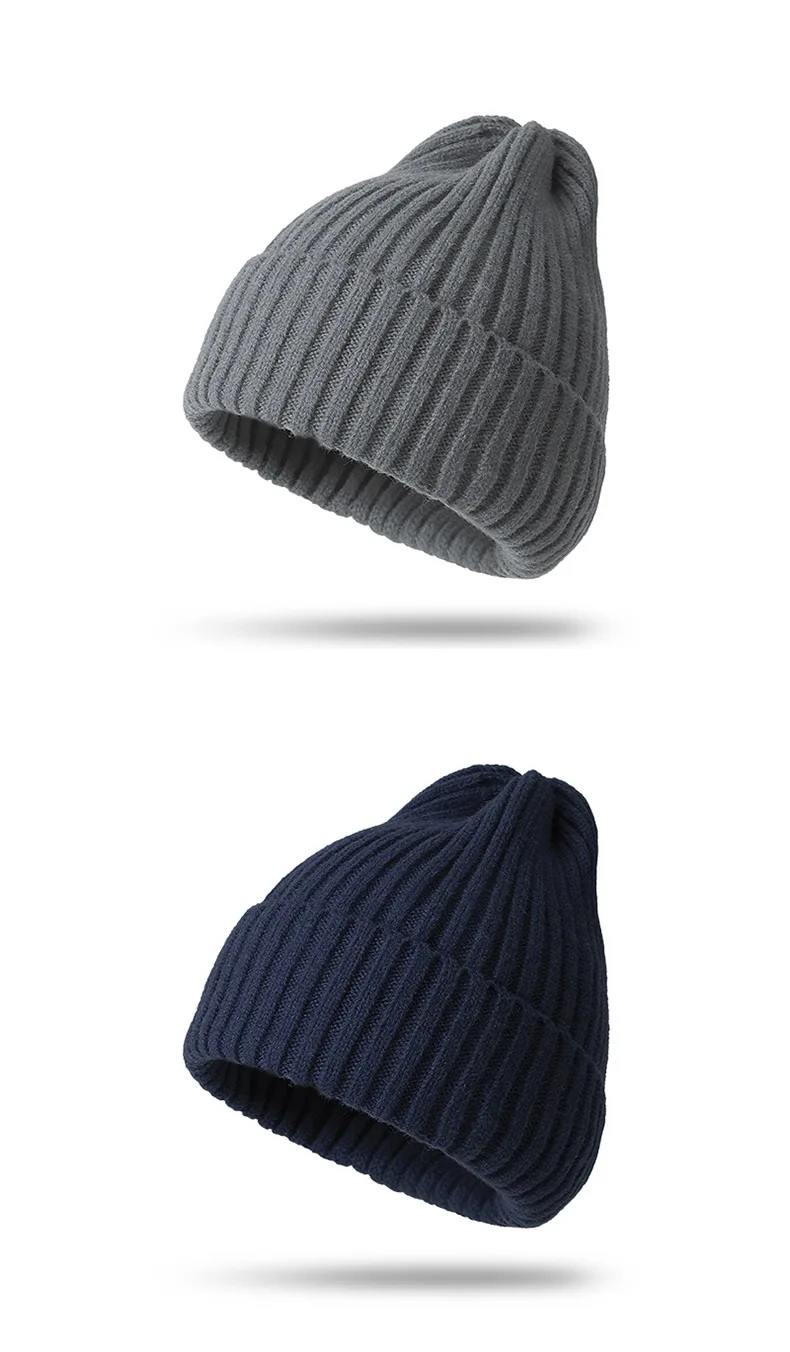 Nuovo berretto invernale per donna uomo ragazzo ragazza uncinetto Skullies cappello tinta unita unisex autunno berretti lavorati a maglia berretti selvatici_voghion.com