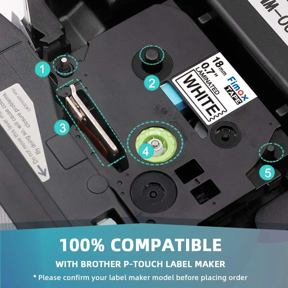 Fimax Совместимость TZe лента для маркировки Замена для Brother P-Touch TZe-141 TZe-241 TZe-441 TZe-541 TZ-641 TZ741 для Ptouch PT-D400