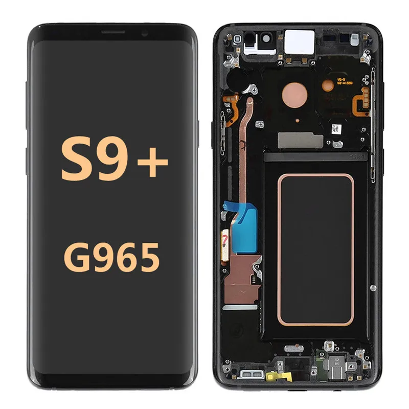 Оригинальная Замена для SAMSUNG Galaxy S9 PLUS ЖК сенсорный экран дигитайзер с рамкой G965 дисплей в сборе
