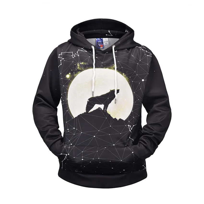 

Wolf Moon 3D Hoodies Men Women Sweatshirts Animal Tracksuit Long Sleeve Pullover Brand Hoody Streatwear Style Unisex Autumn