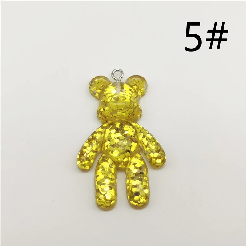 5 have hook 5pcs 5 шт многоцветная игрушка в виде милого медведя, конфет, полимерная коробка для слайма, для детей, амулеты, глина для моделирования, Набор для творчества, аксессуары, Детский пластилин, подарок - Цвет: 5 have hook 5pcs